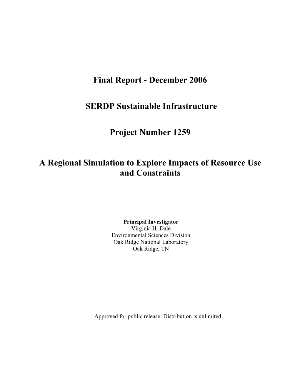 Rsim Final Report − 2006 SERDP Conservation Project 1259