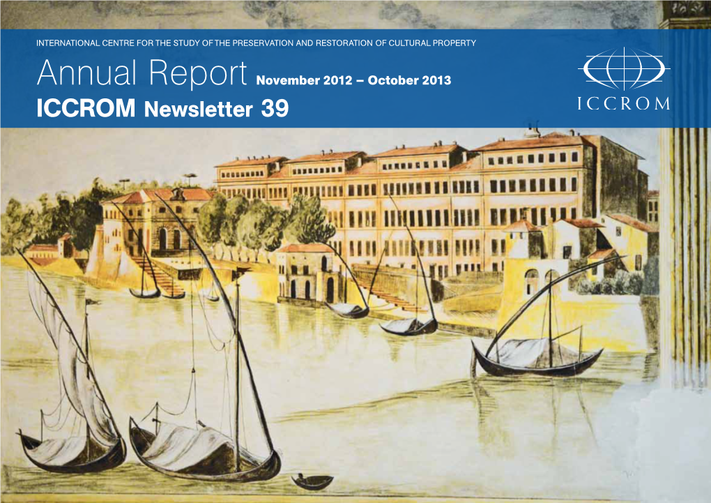 October 2013 ICCROM Newsletter 39