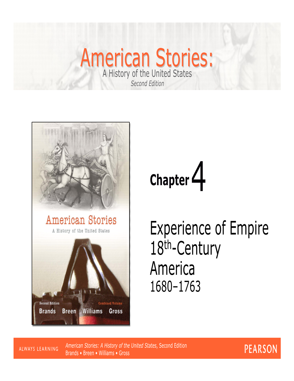 American Stories:Stories: a History of the United States Second Edition