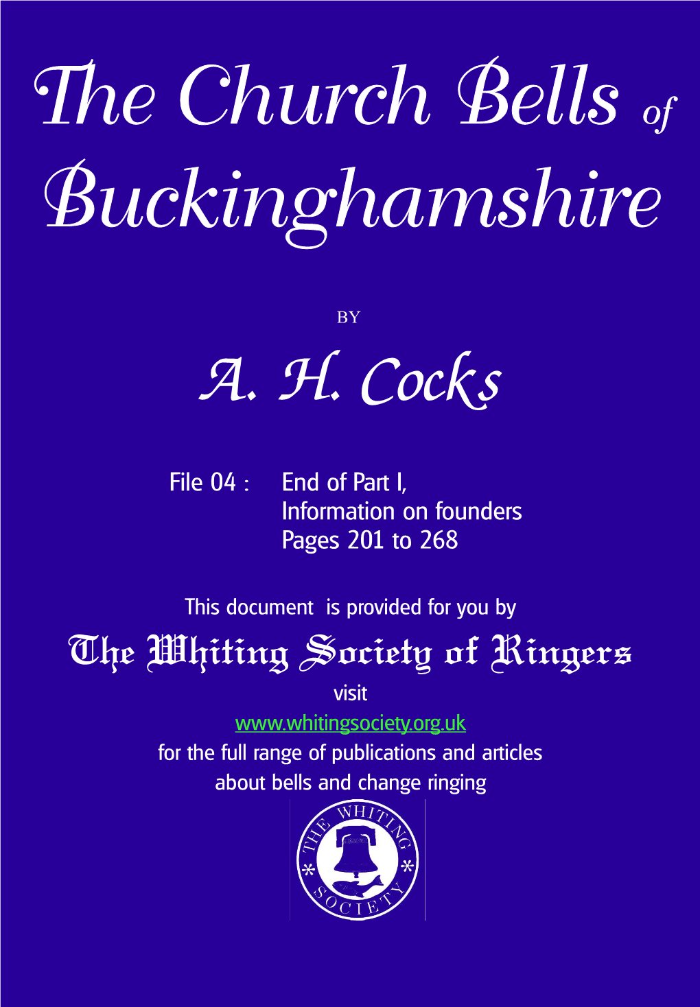 The Church Bells of Buckinghamshire