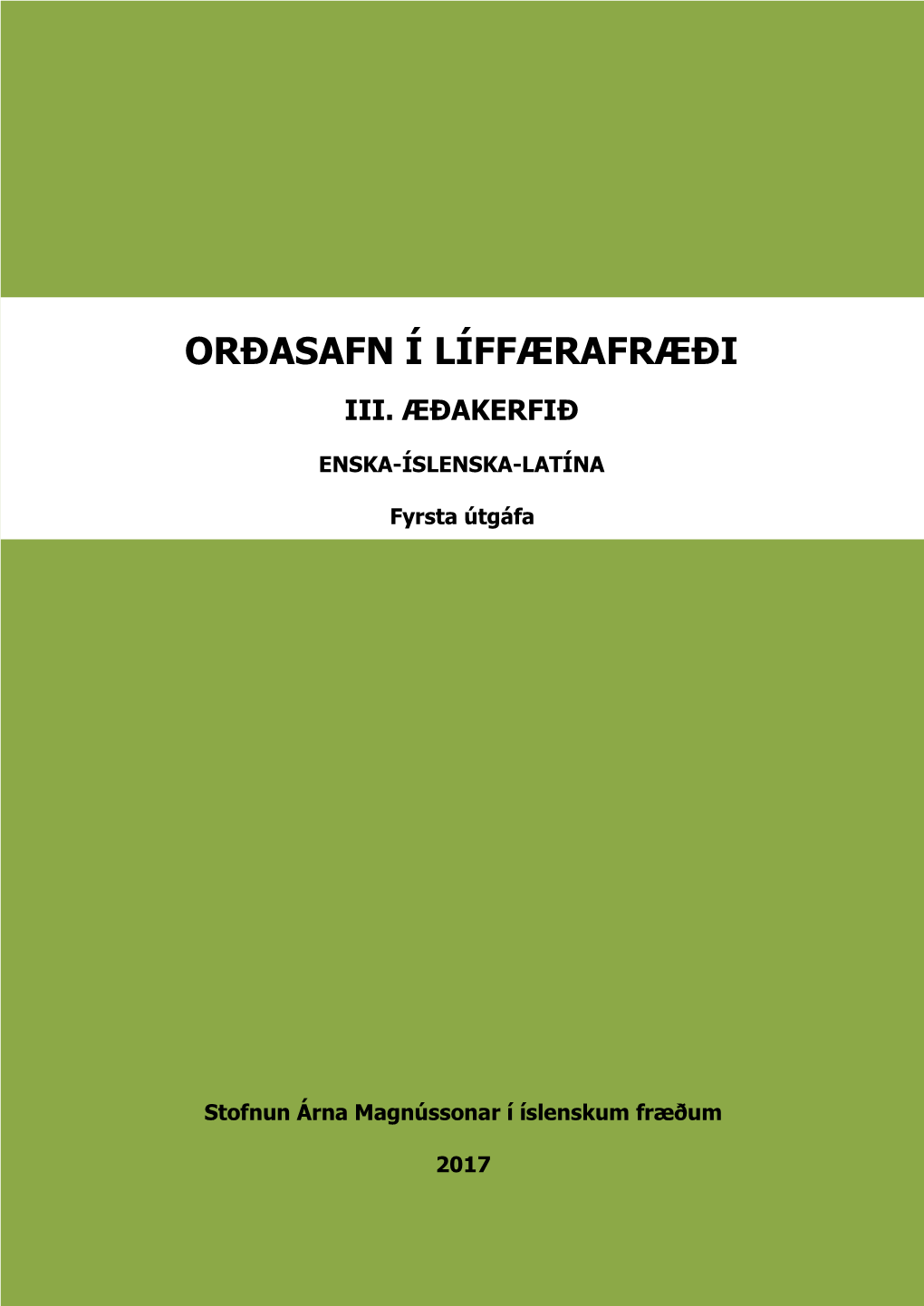 Orðasafn Í Líffærafræði III Æðakerfið.Pdf