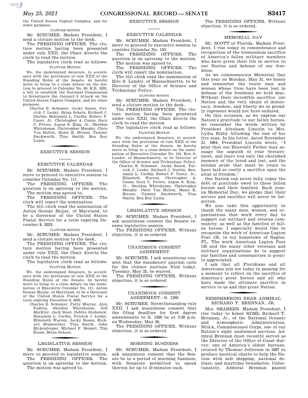 Congressional Record—Senate S3417