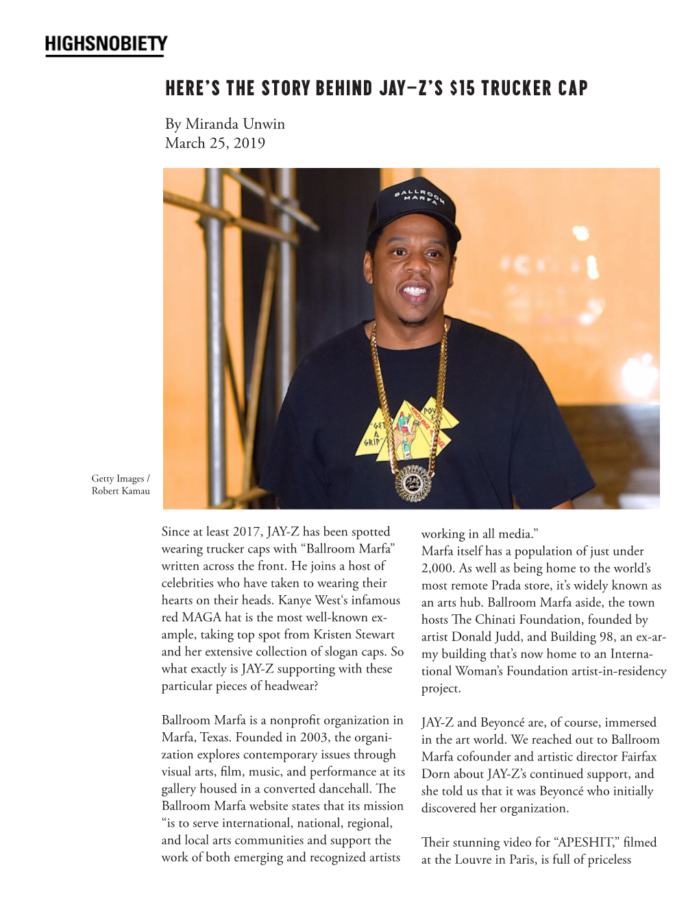 Here's the Story Behind JAY-Z's $15 Trucker