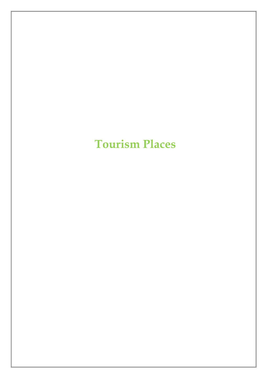 Tourism Places