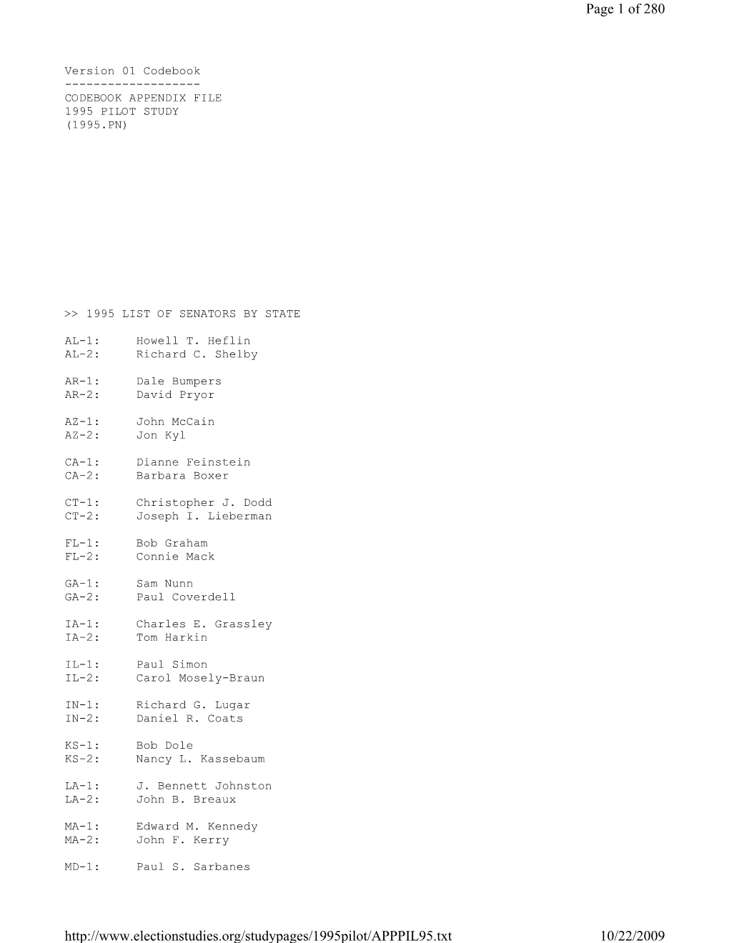 Appendix File 1995 Pilot Study (1995.Pn)