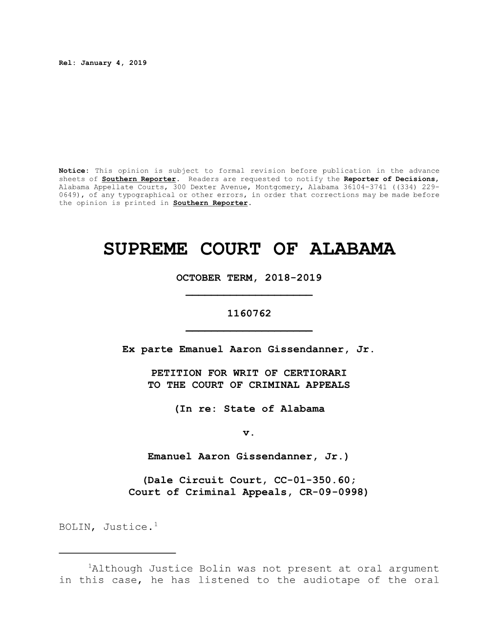 Supreme Court of Alabama