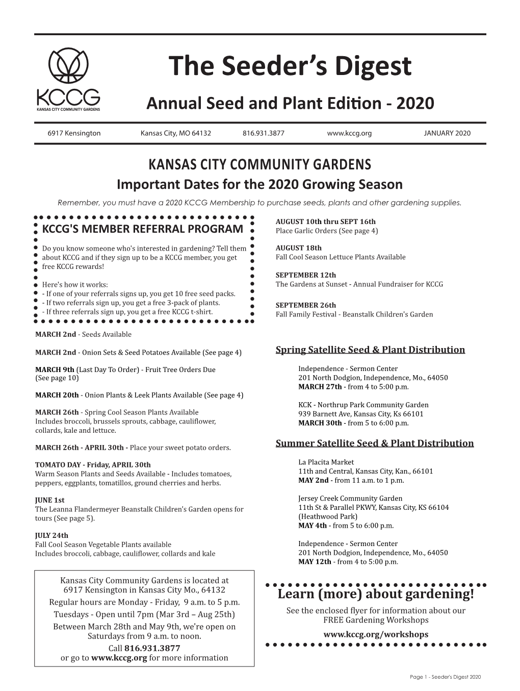 2020 Seeder's Digest