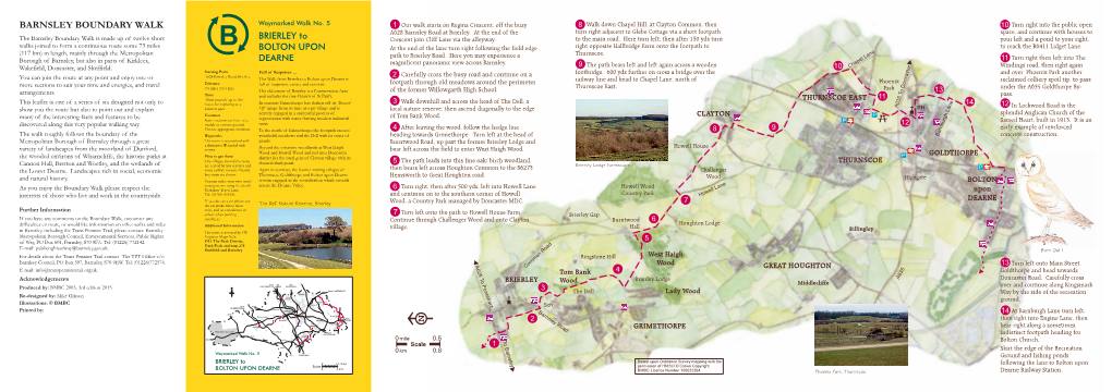 BARNSLEY BOUNDARY WALK Waymarked Walk No