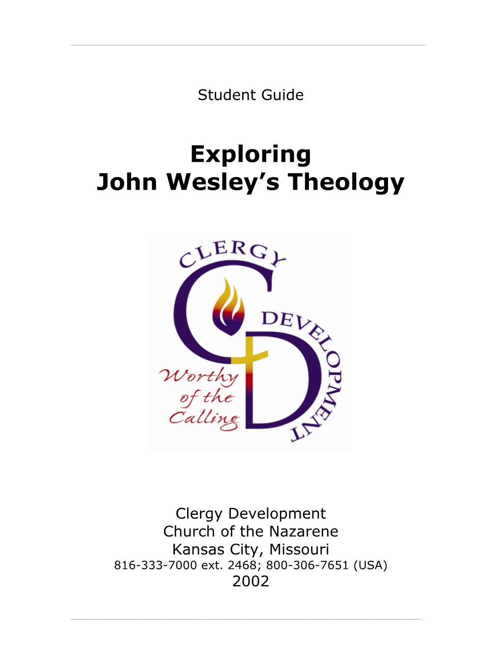 Exploring John Wesley's Theology