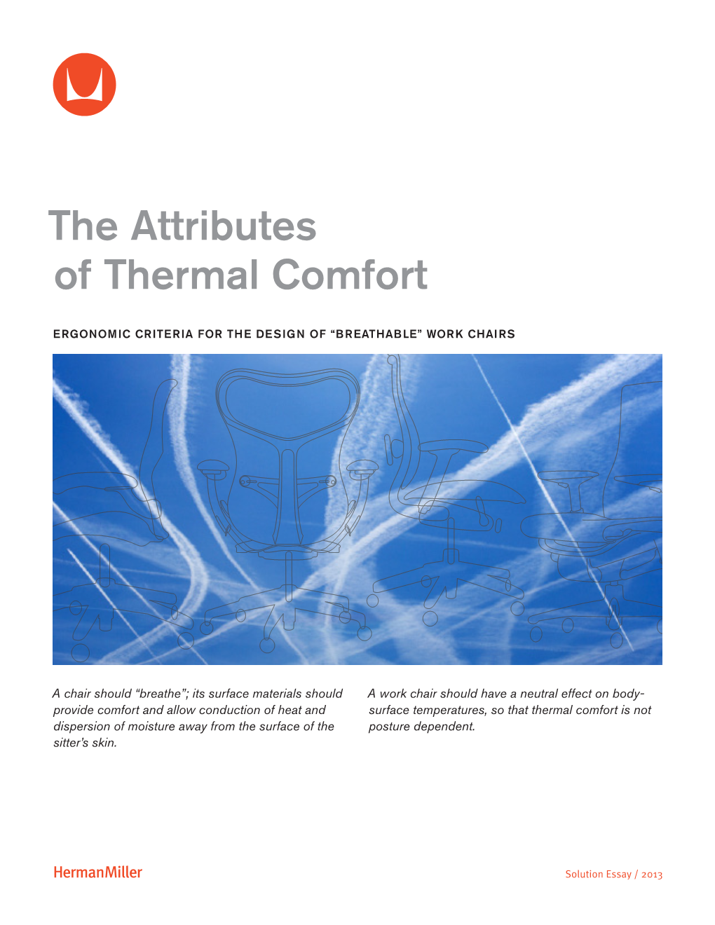 The Attributes of Thermal Comfort