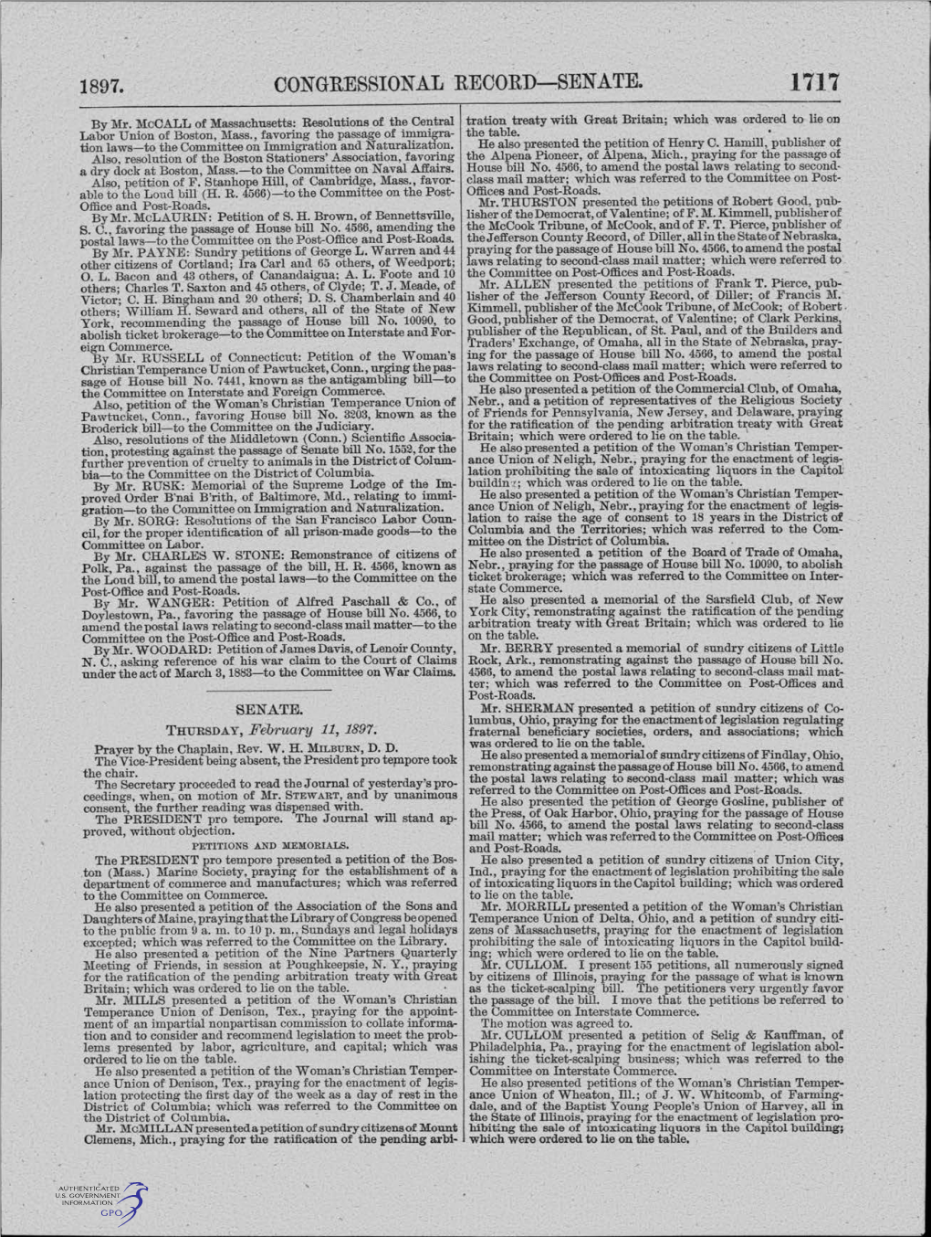 Congressional Record-.Senate. 1717