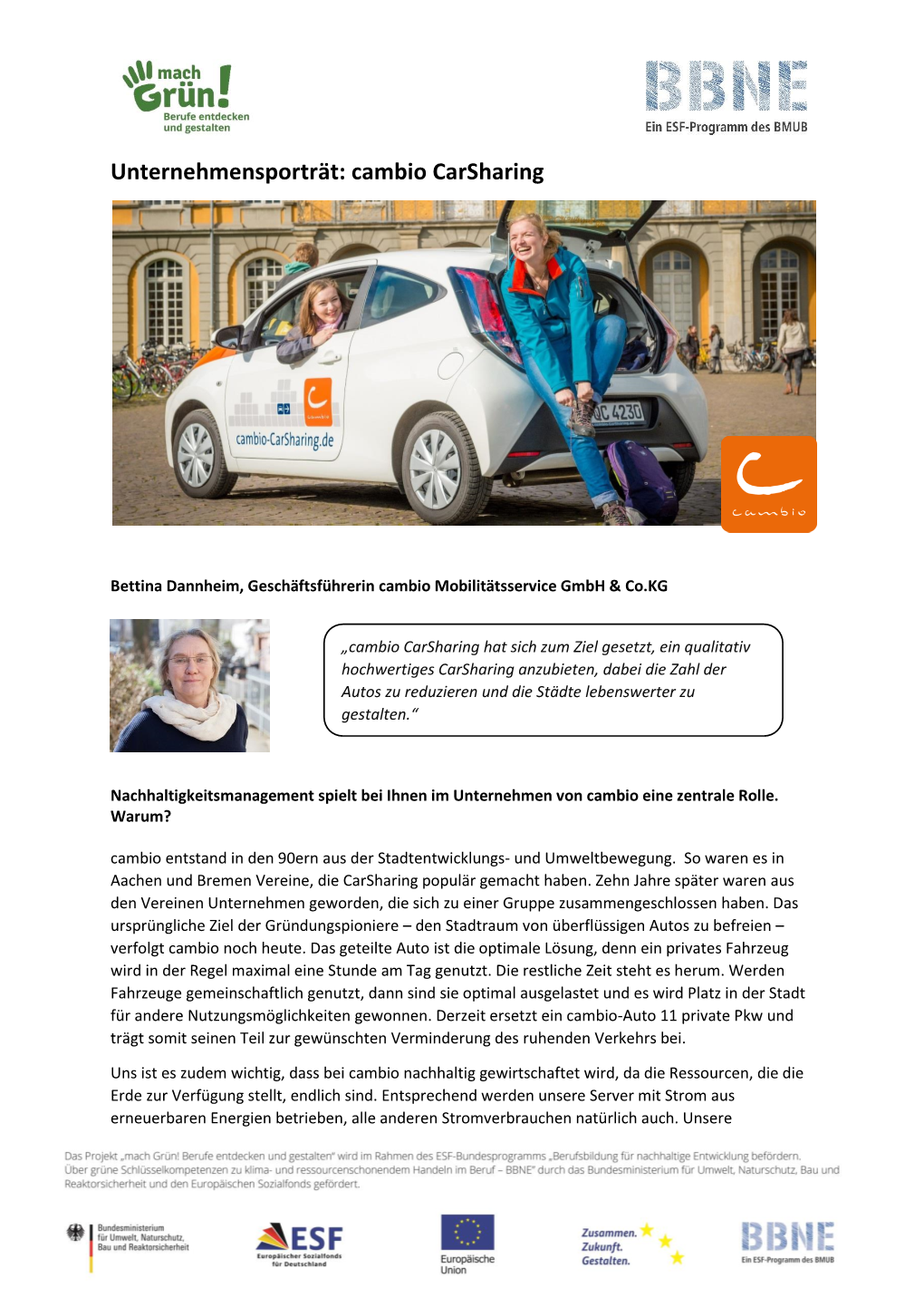 Cambio Carsharing