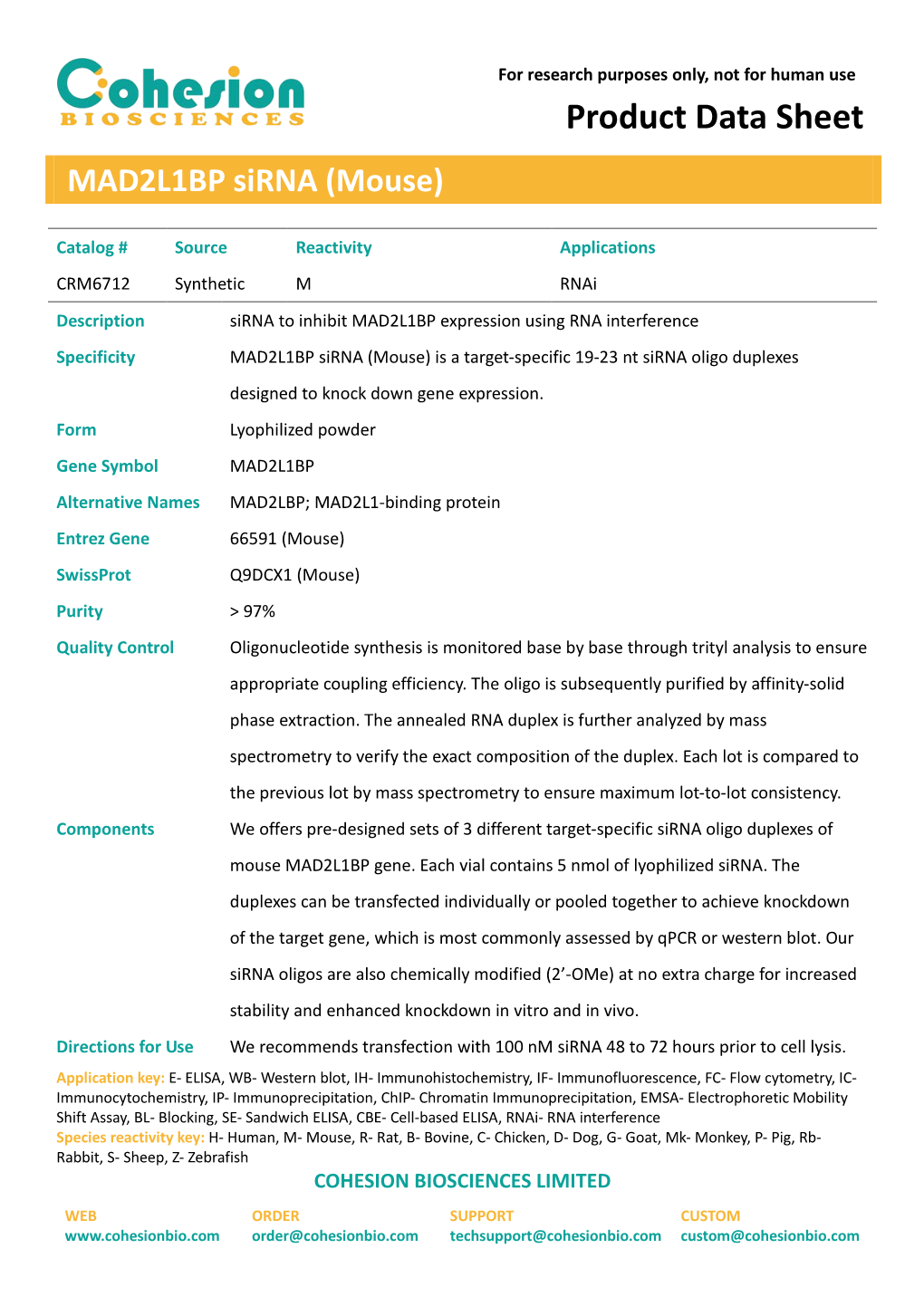 Product Data Sheet