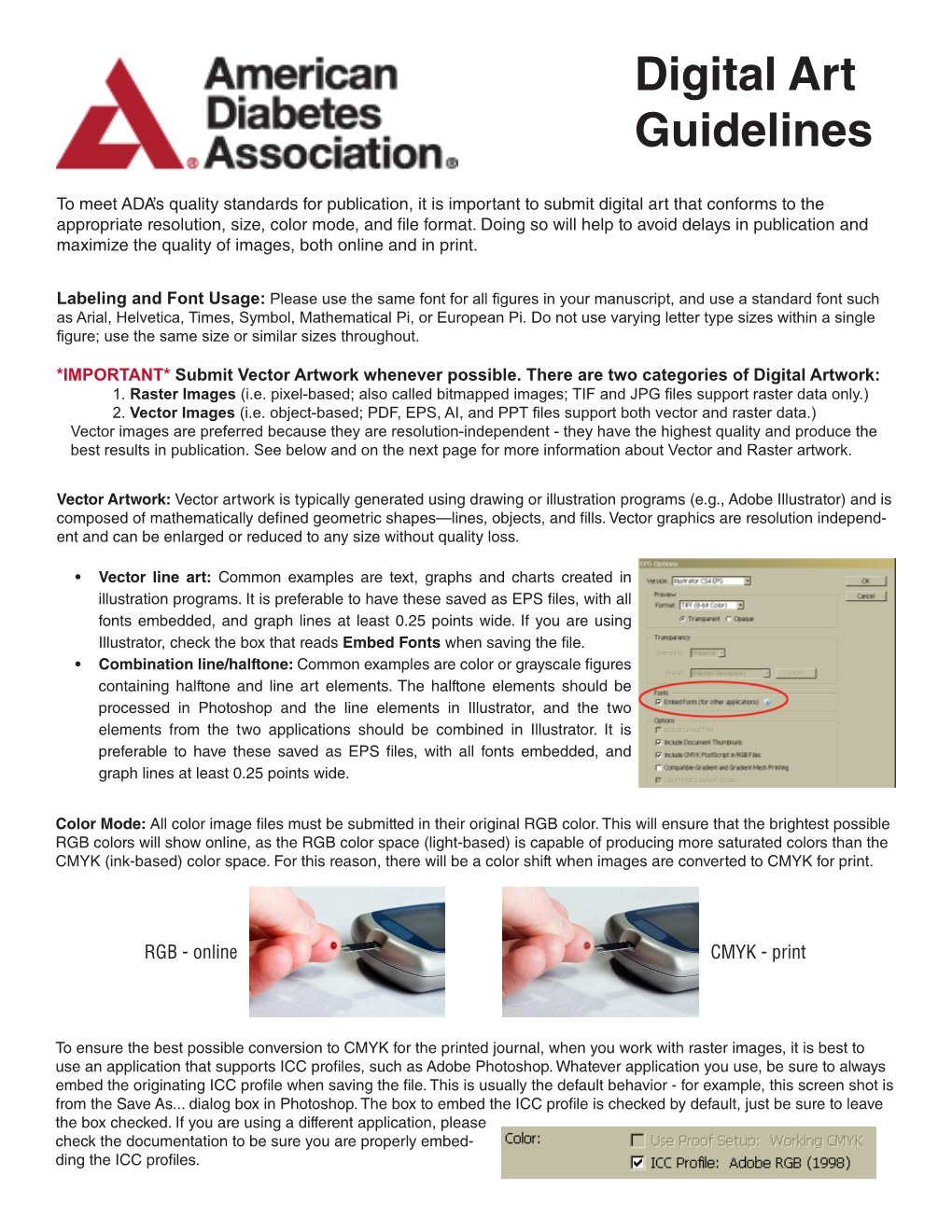 ADA's Digital Art Guidelines