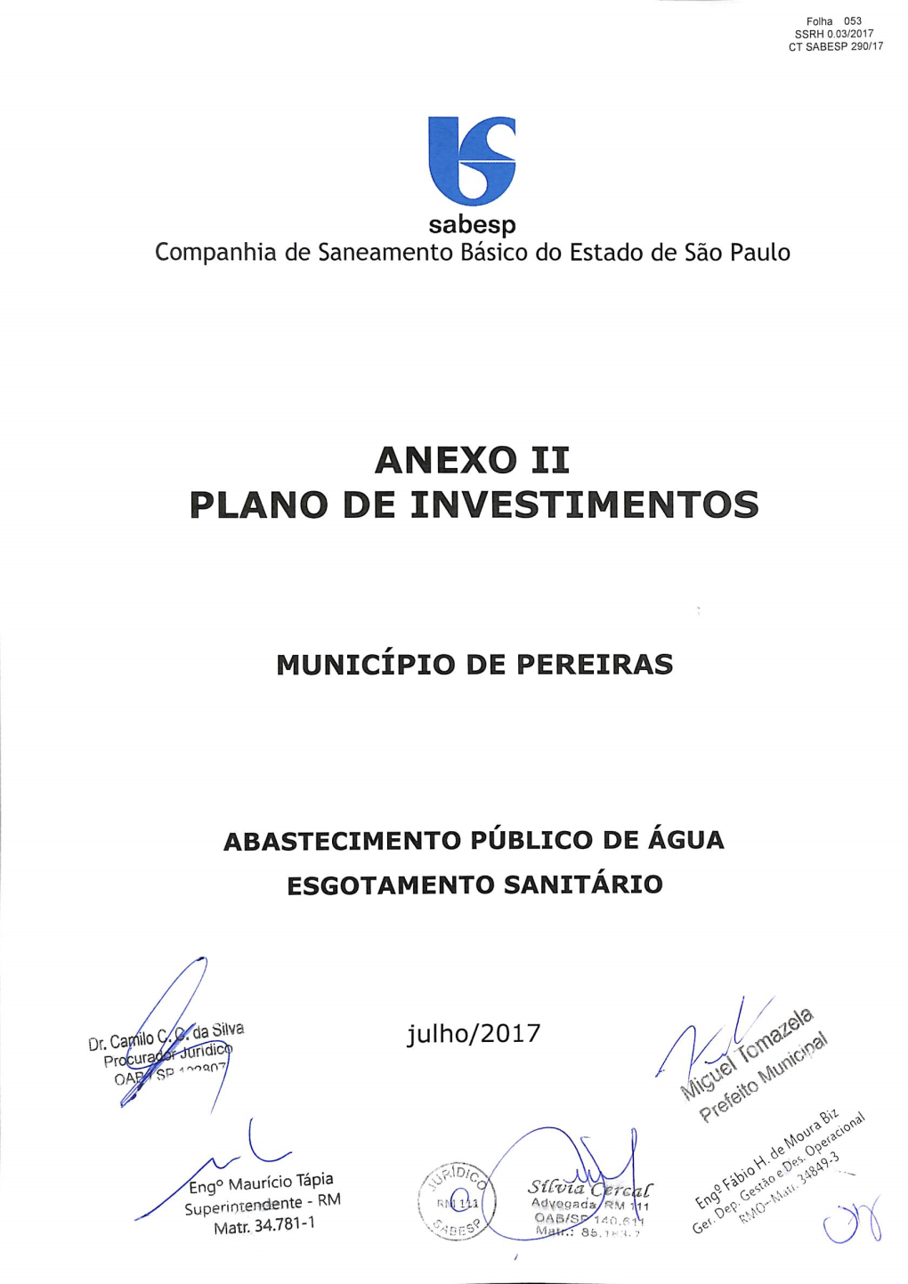 Anexo Ii Plano De Investimentos