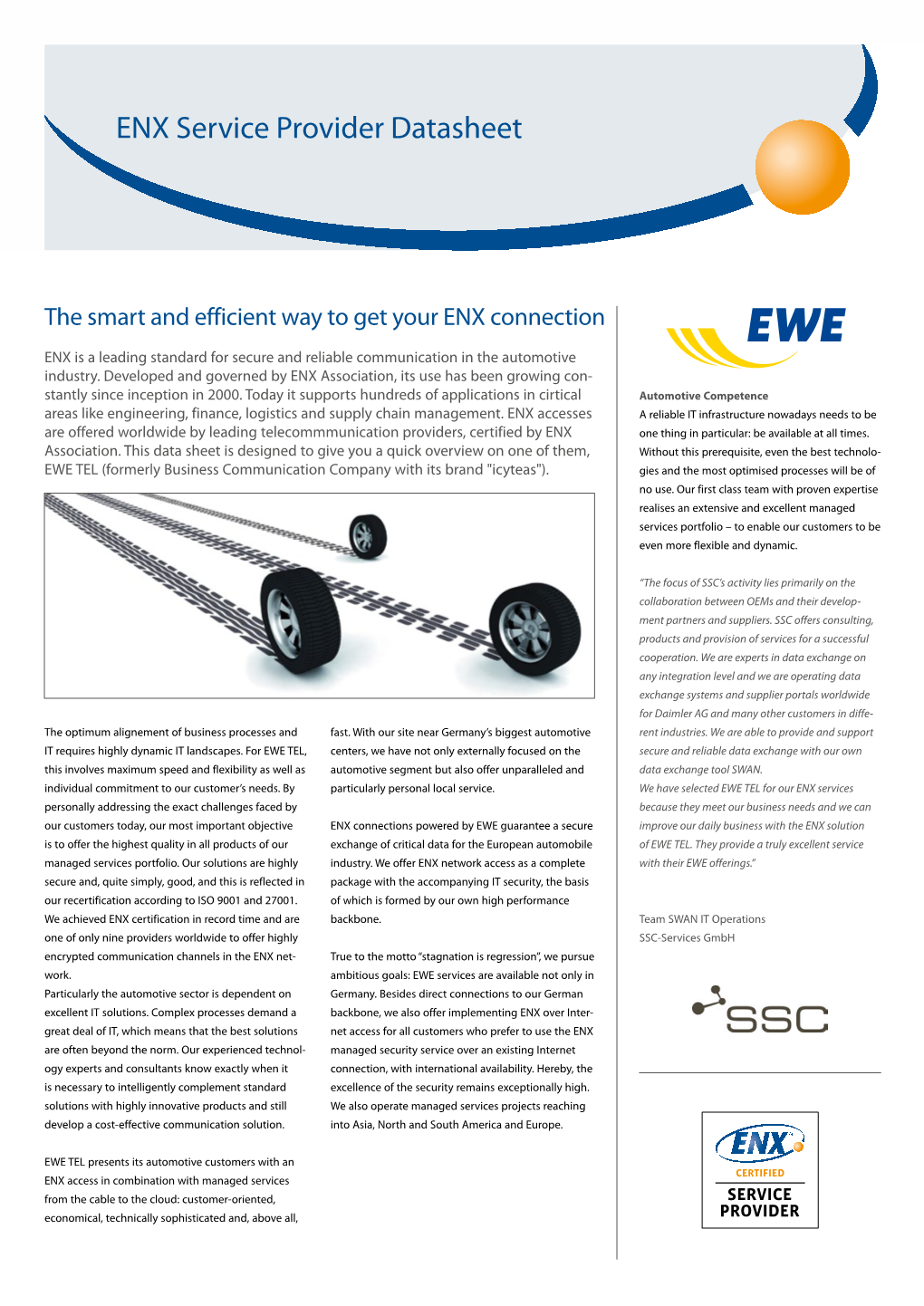 ENX Service Provider Datasheet