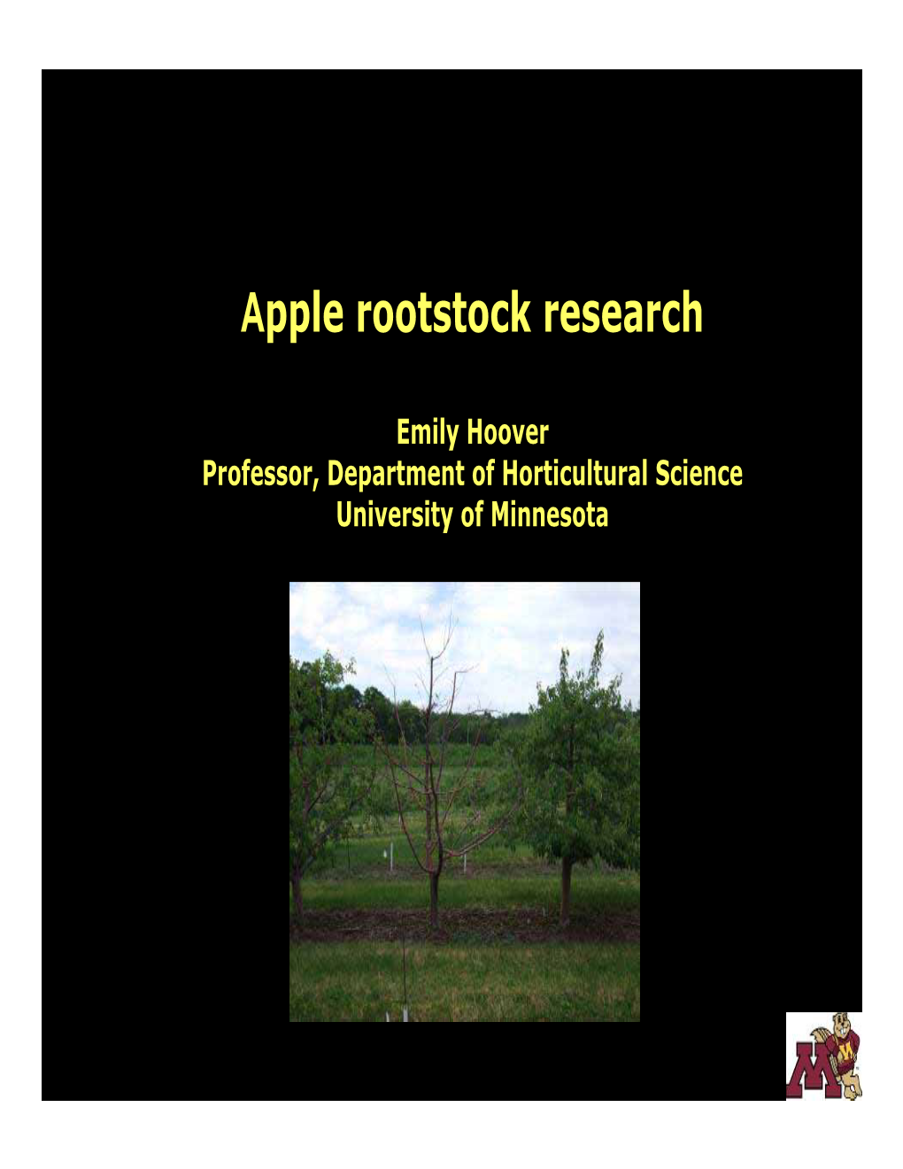 Apple Rootstock Research