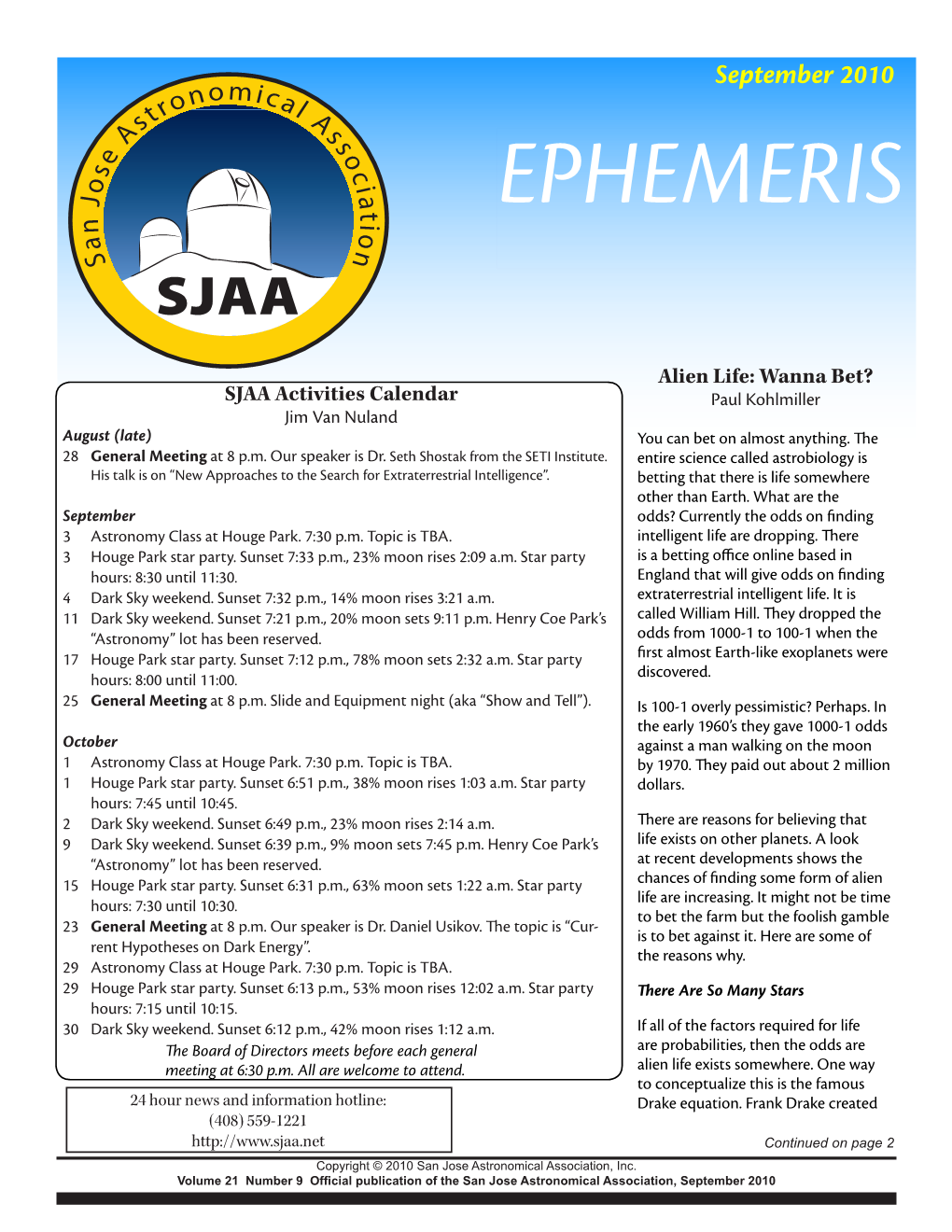 San Jose Astronomical Association Membership Form P.O