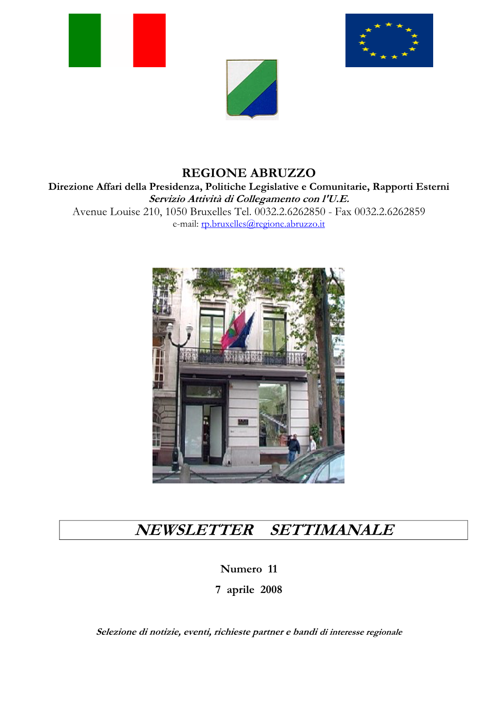 Newsletter Settimanale