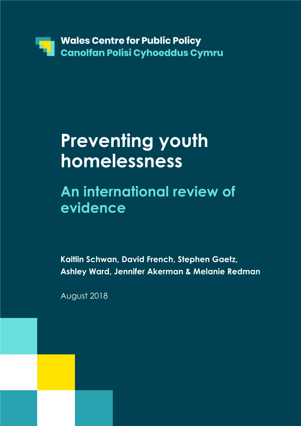 Preventing Youth Homelessness – an International Review of Evidence