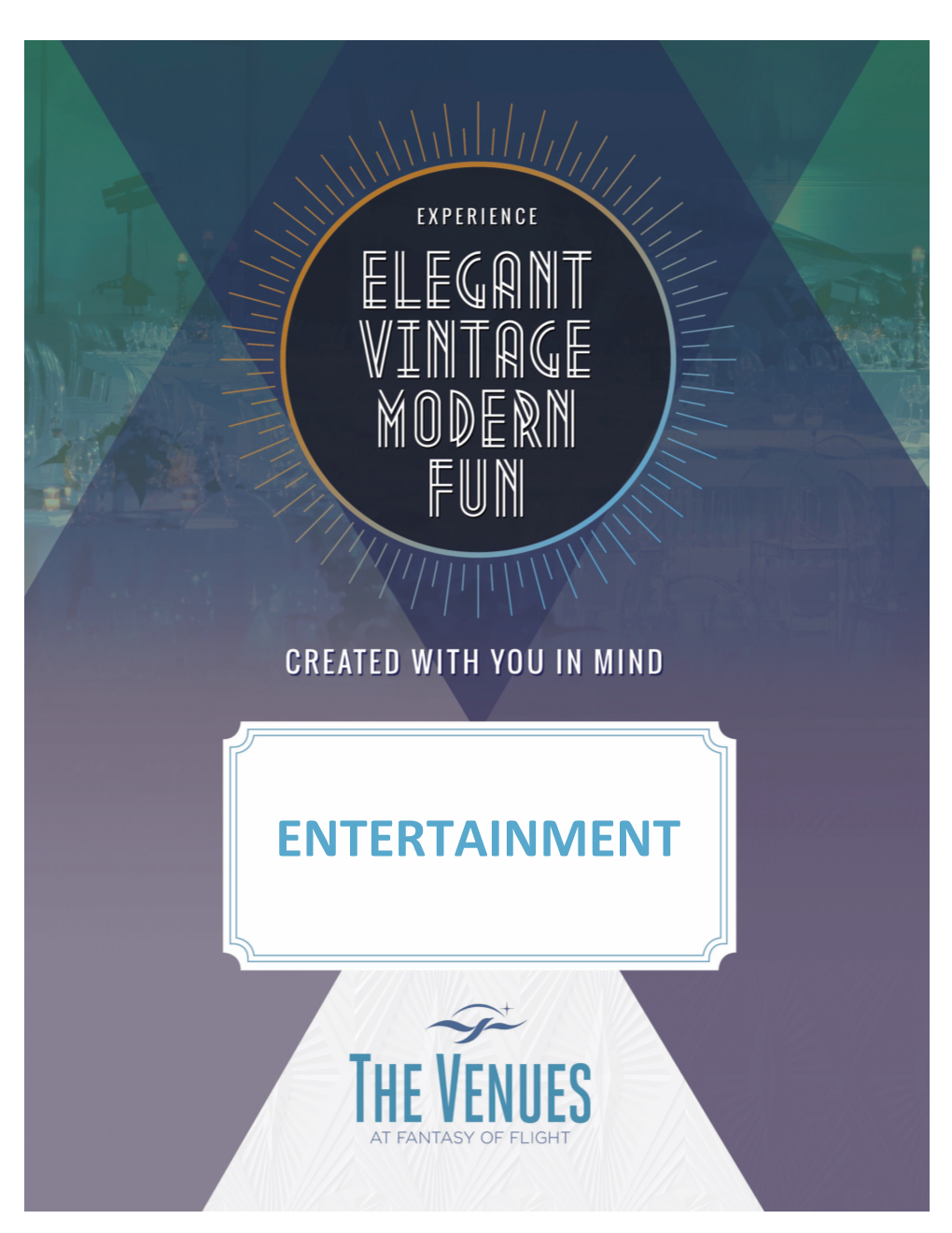 Entertainment Options Are Available Through Any of Our Preferred Vendors