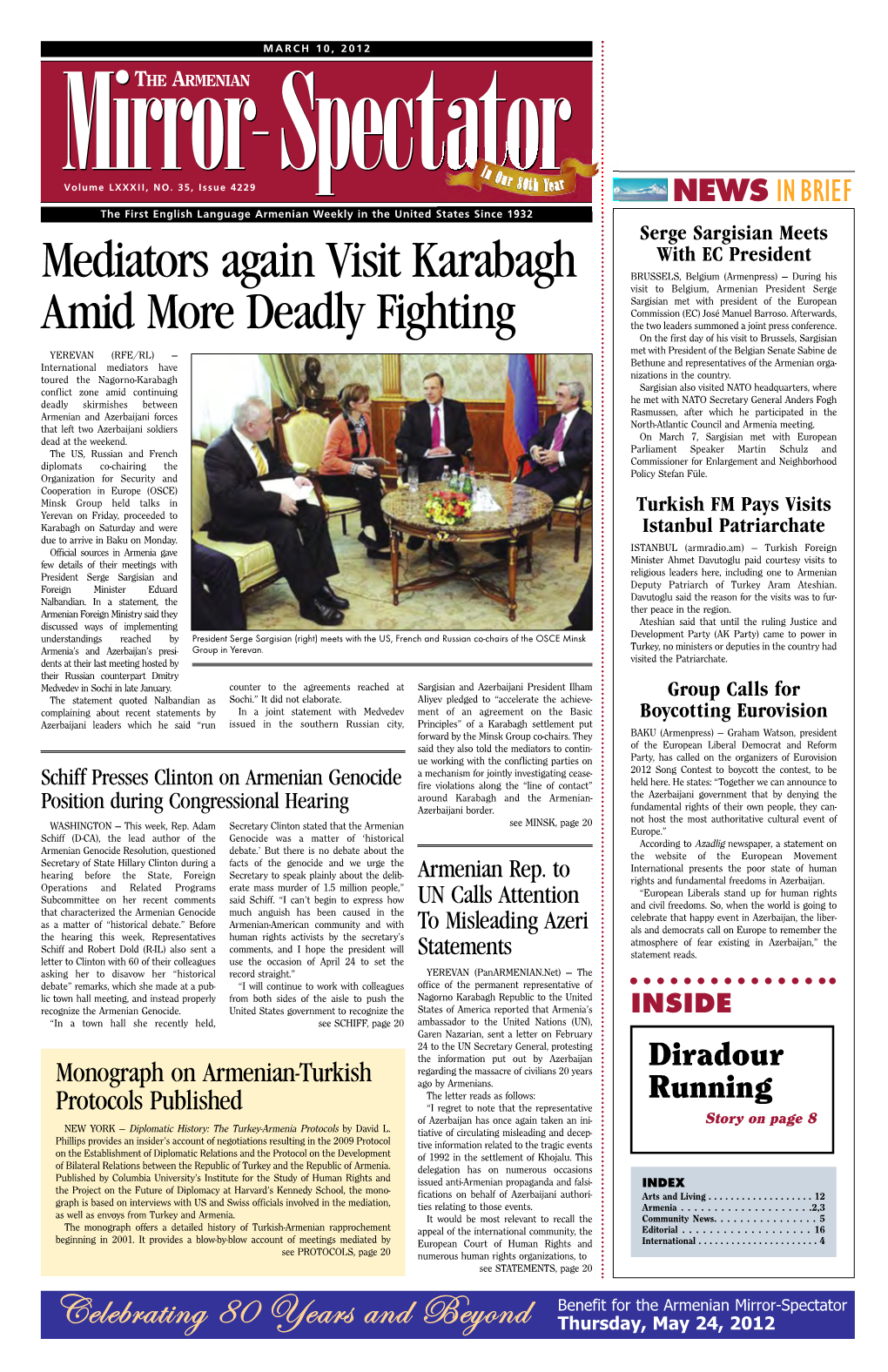 Mediators Again Visit Karabagh Amid