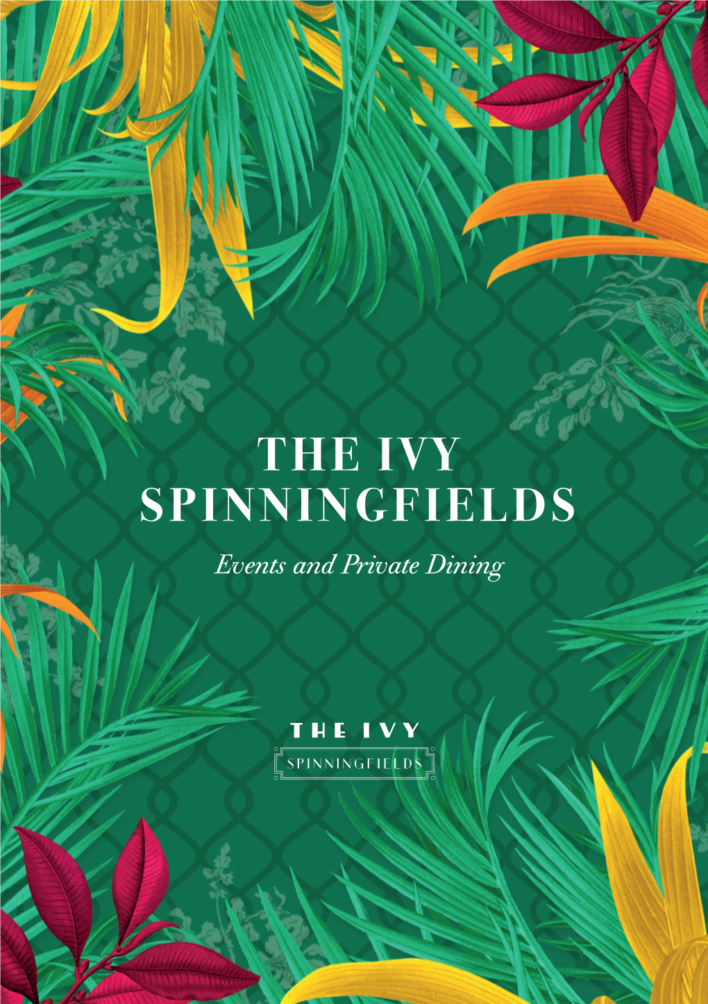 THE IVY SPINNINGFIELDS Events and Private Dining the Ivy Spinningfields