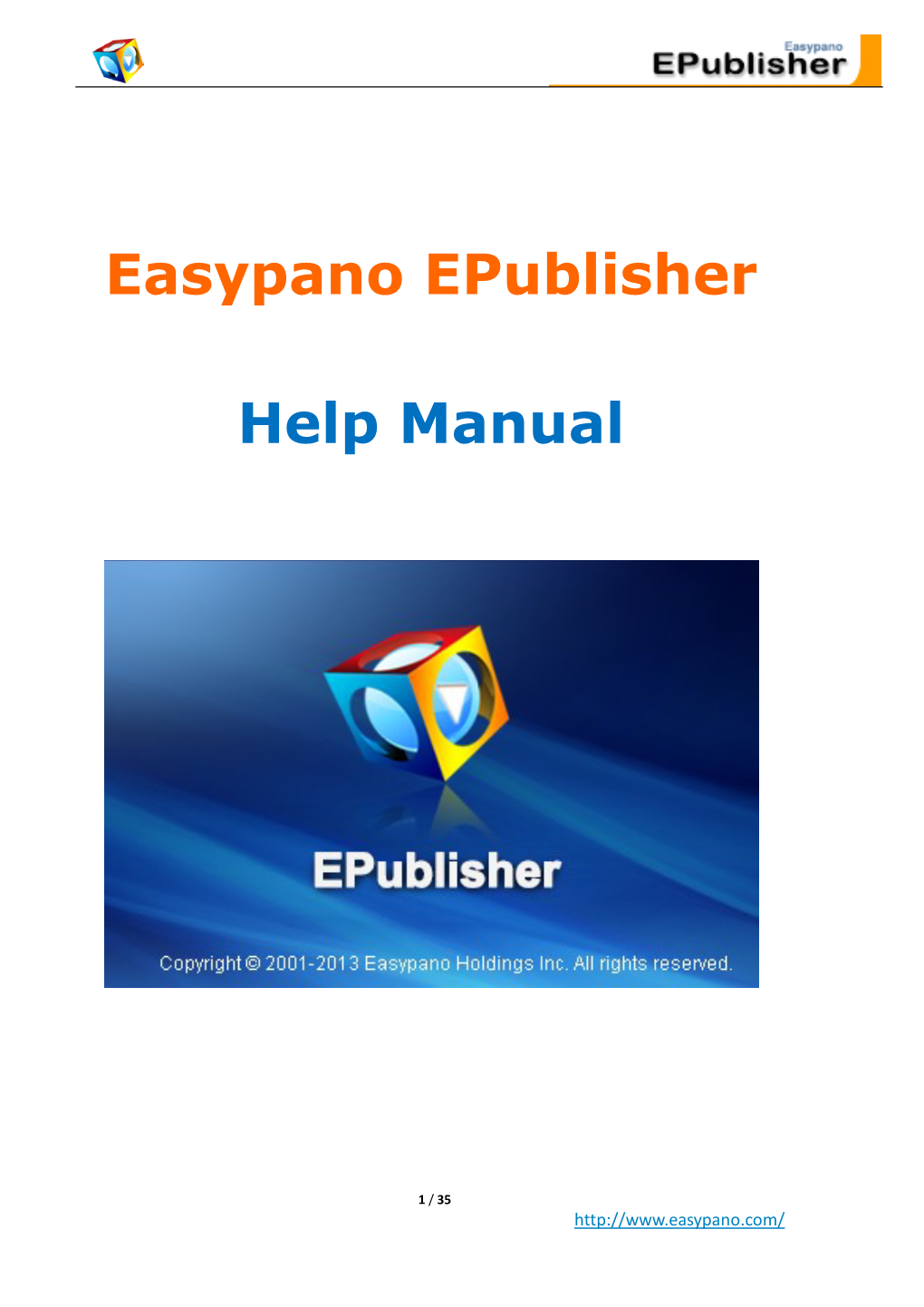 Easypano Epublisher Help Manual