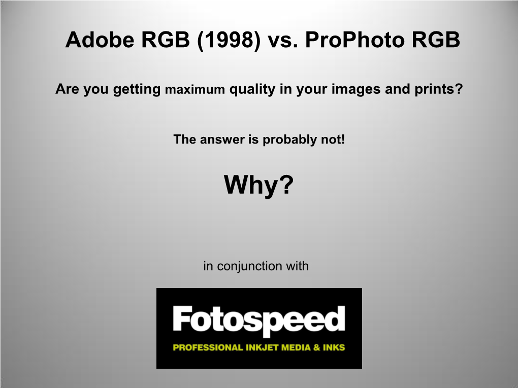 Prophoto RGB