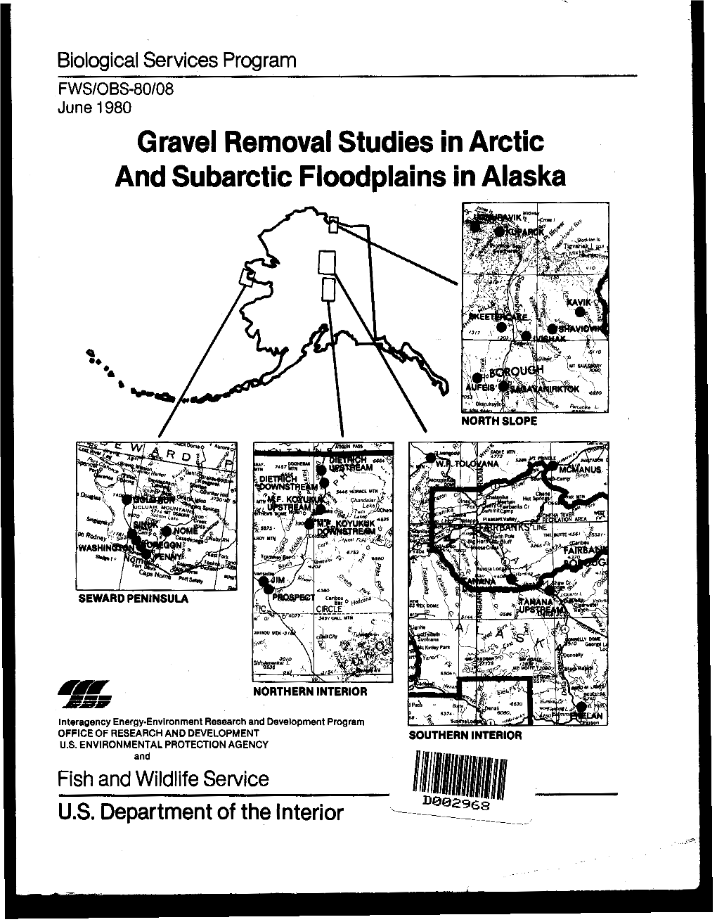 Gravel Removal Studies in Arctic and Subarctic Floodplains in Alaska