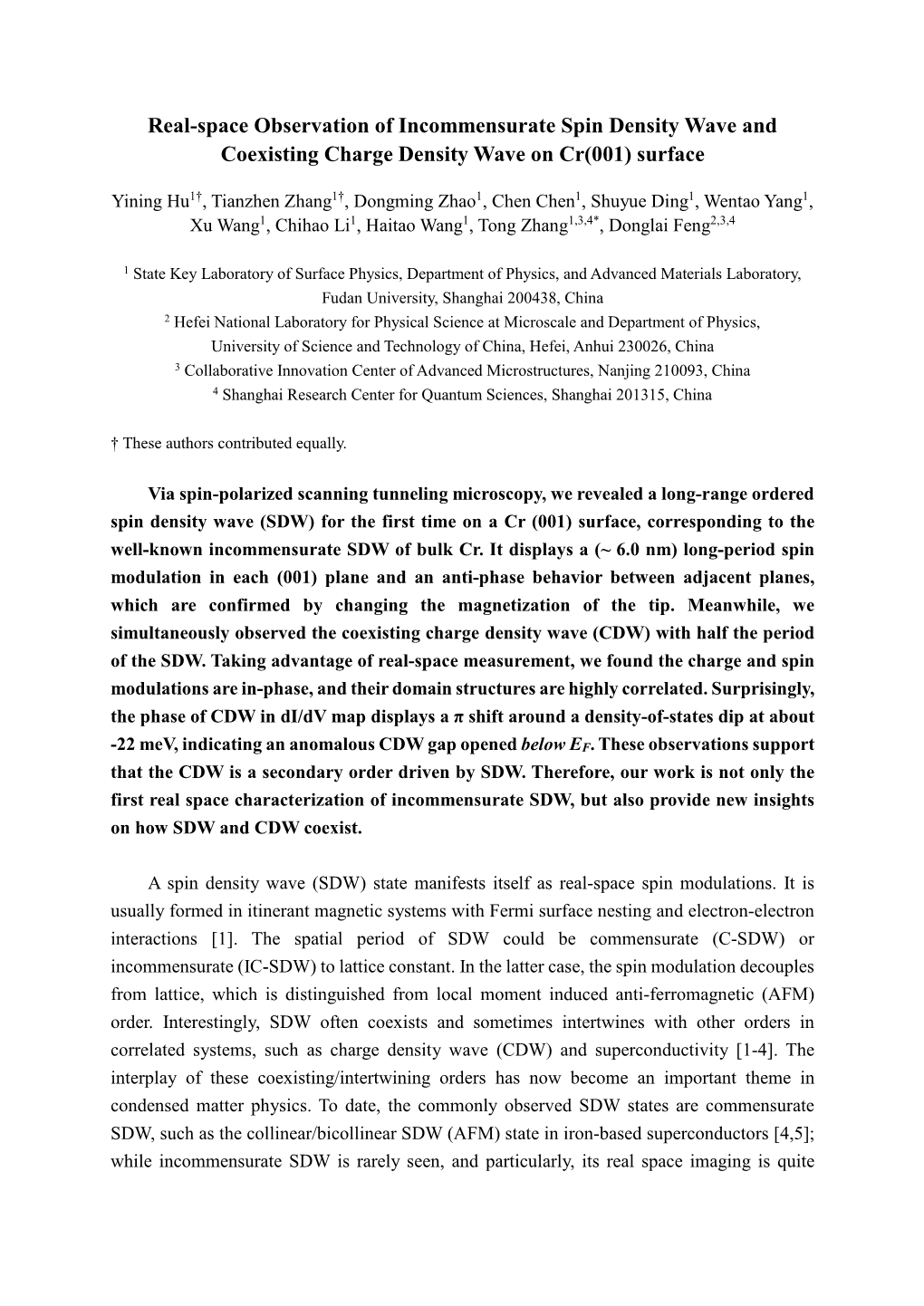 Real-Space Observation of Incommensurate Spin Density Wave and Coexisting Charge Density Wave on Cr(001) Surface