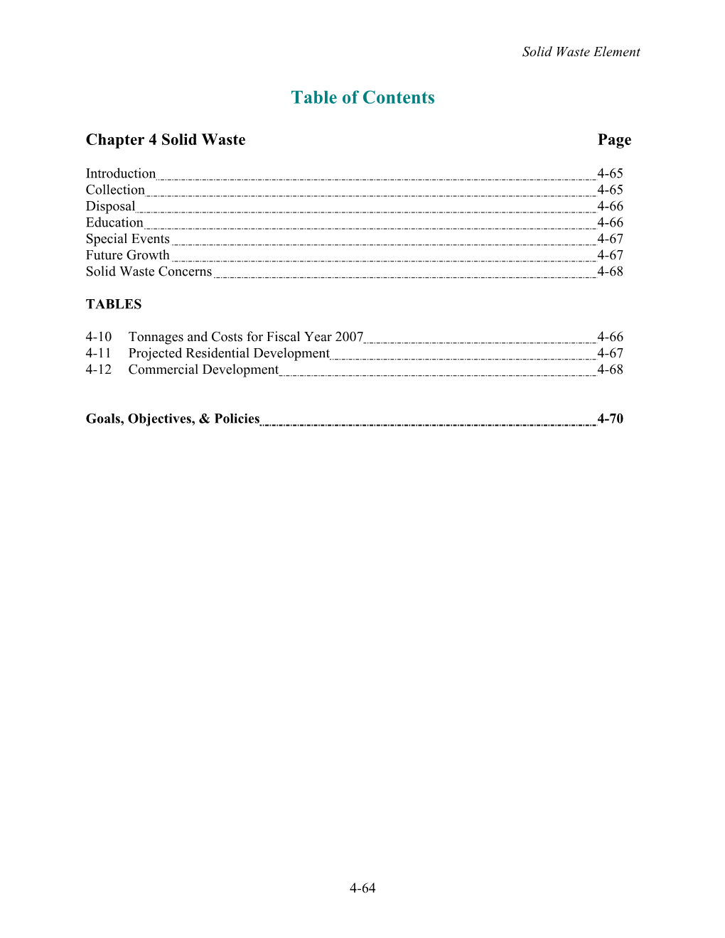 Chapter 4 Solid Waste Page