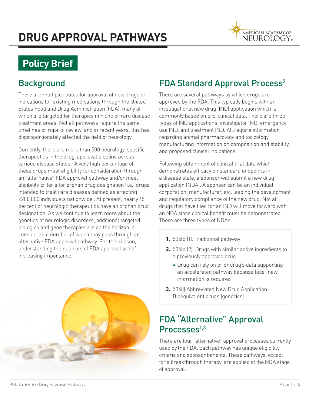 Alternative Drug Approval Pathways