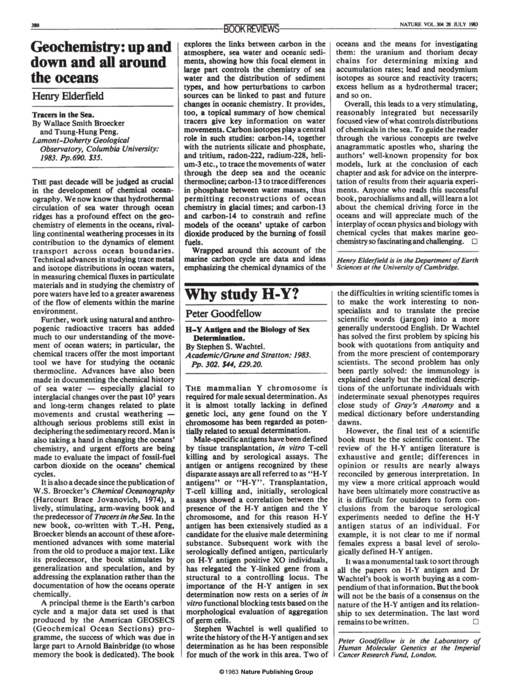 Geochemistry