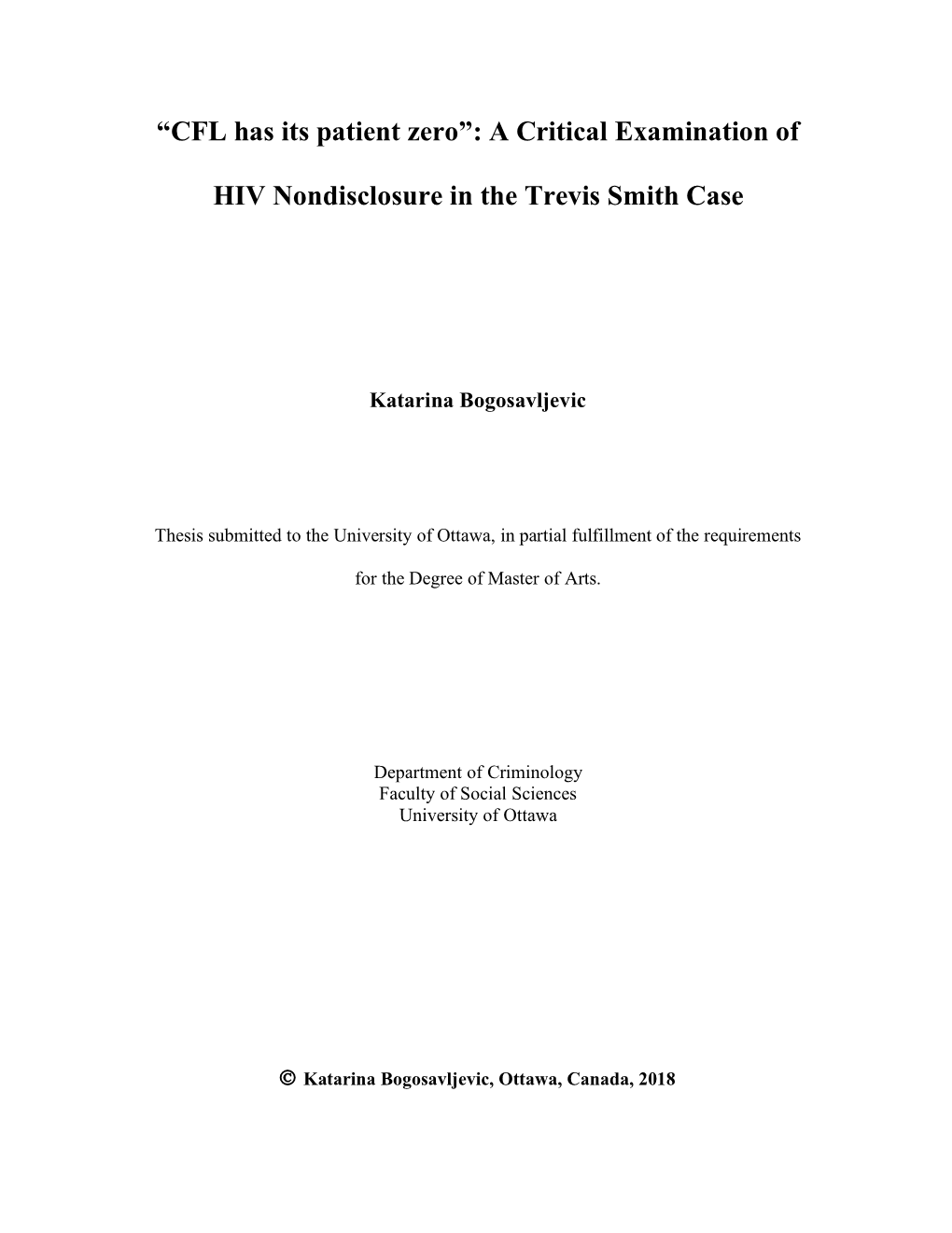 “CFL Has Its Patient Zero”: a Critical Examination of HIV Nondisclosure