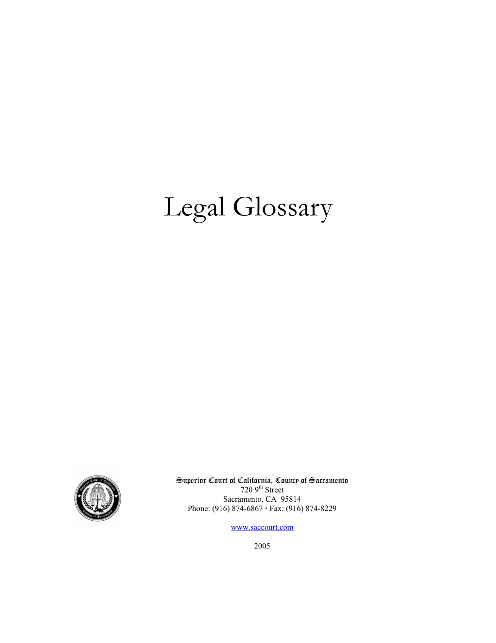 Legal Glossary