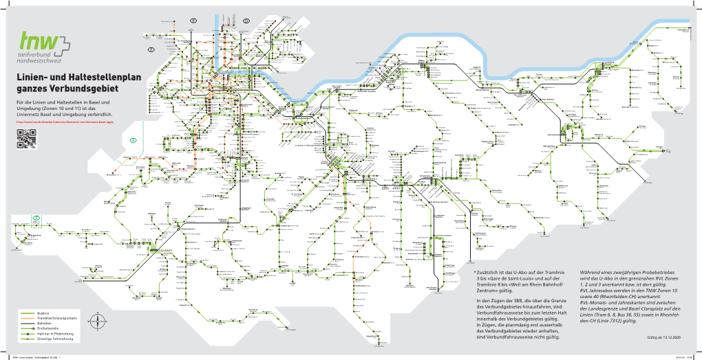 Linien- Und Haltestellenplan Ganzes Verbundsgebiet