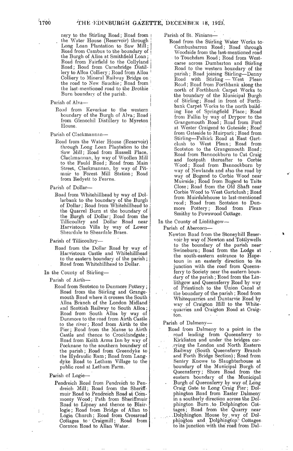 1700 •THE EDINBURGH GAZETTE, DECEMBER 18, 1923. Nery to The