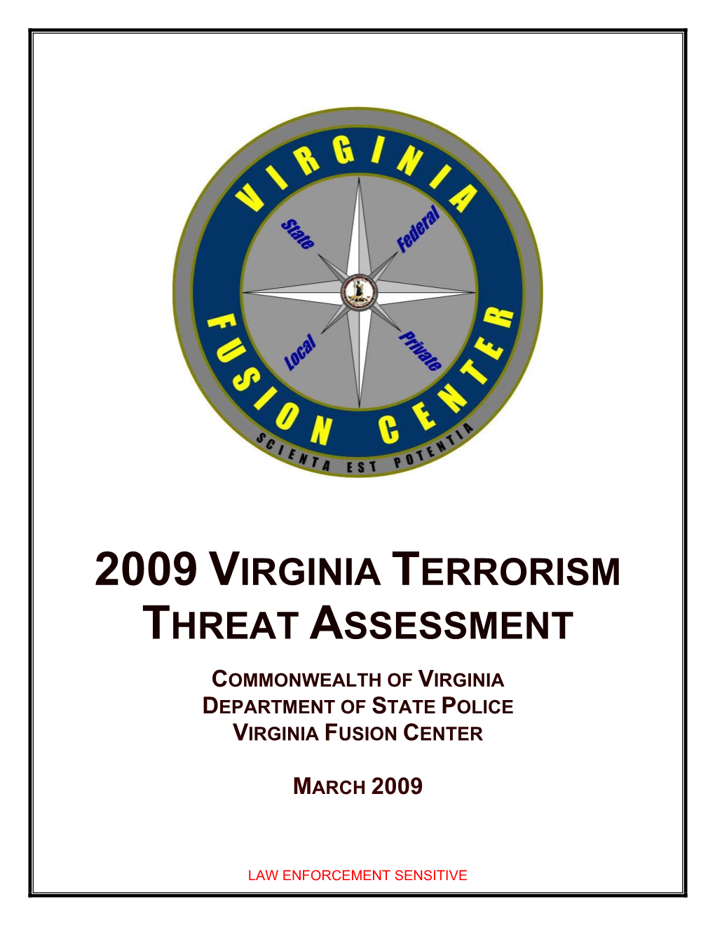 2009 Virginia Terrorism Threat Assessment