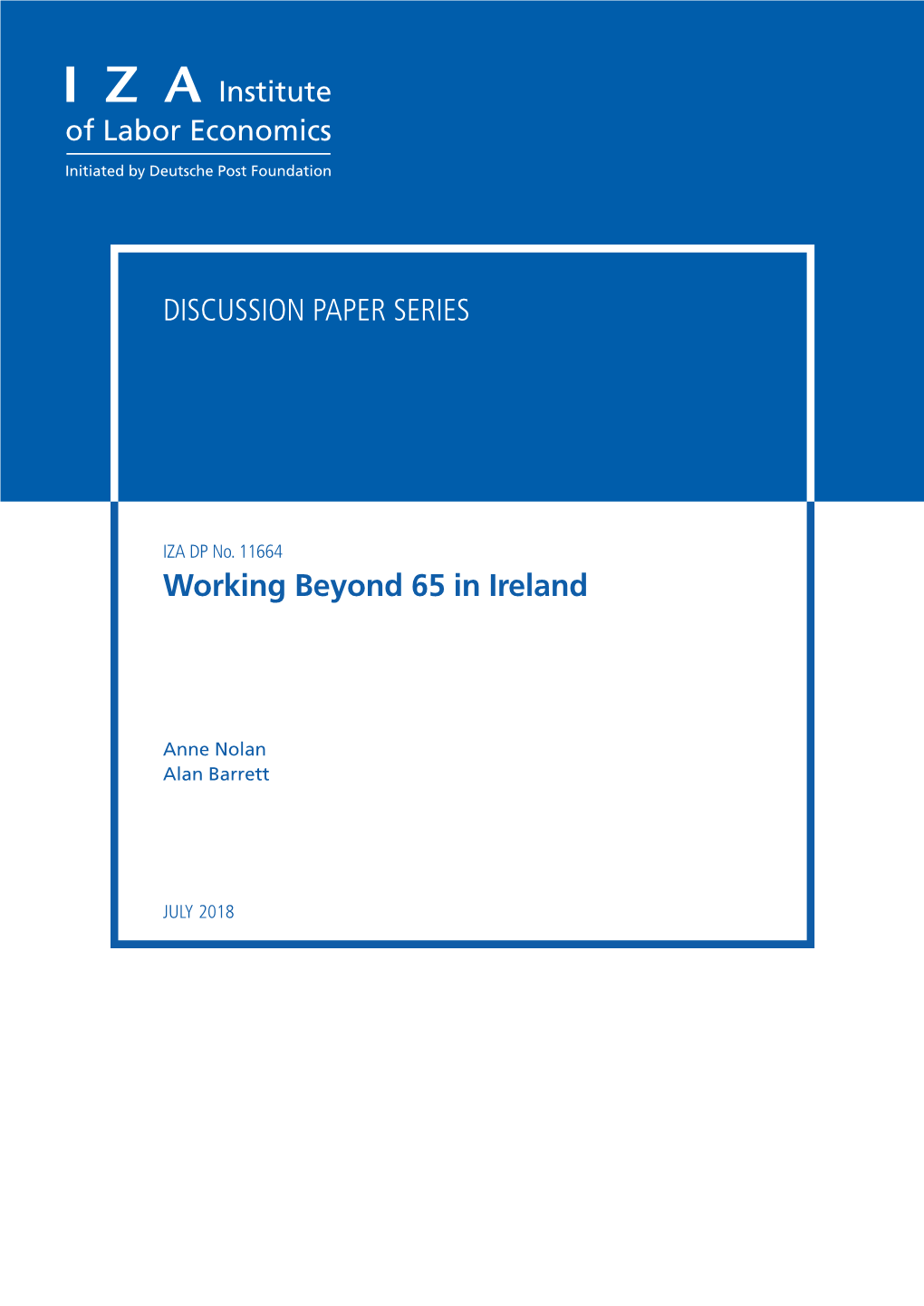 Working Beyond 65 in Ireland
