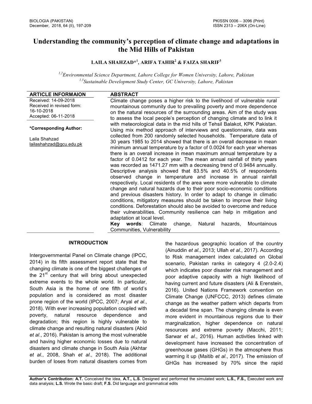 Understanding the Community's Perception of Climate Change And