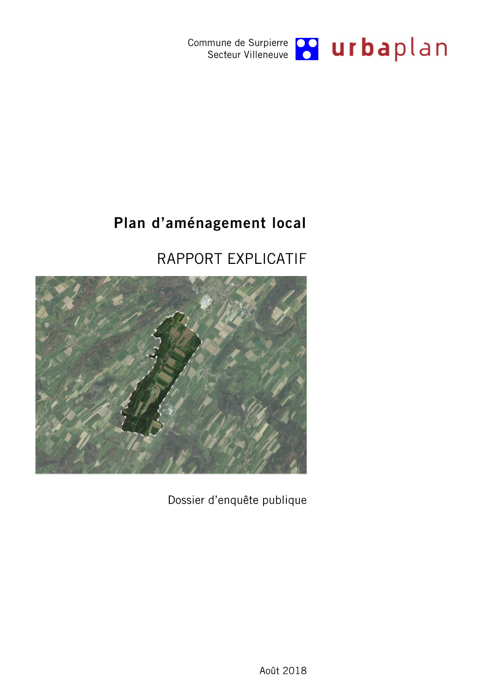 Plan D'aménagement Local RAPPORT EXPLICATIF