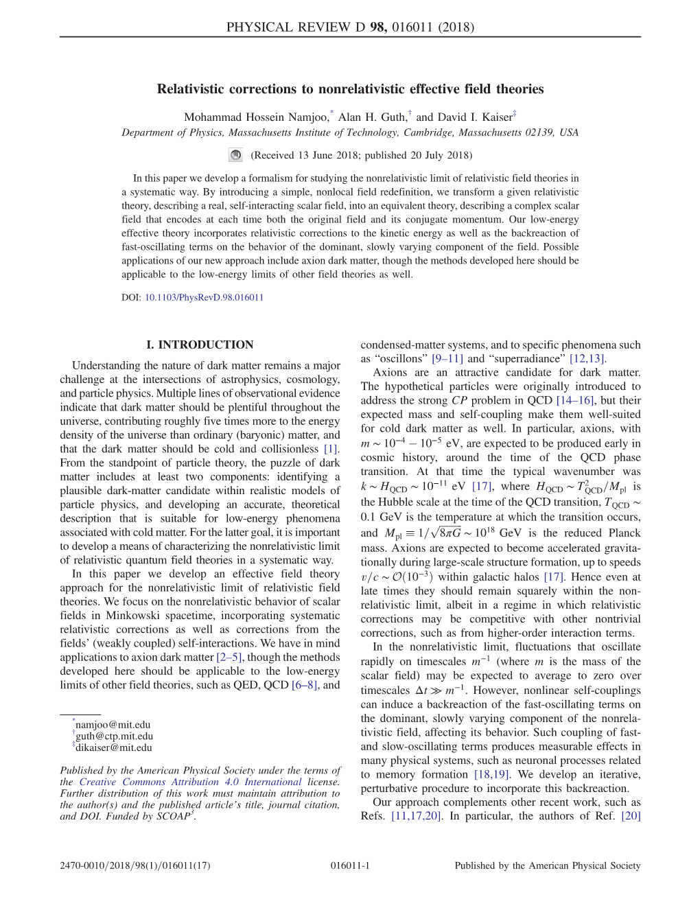 Relativistic Corrections to Nonrelativistic Effective Field Theories