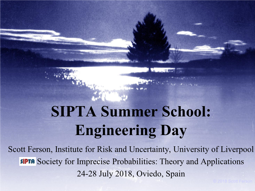 SIPTA Summer School: Engineering