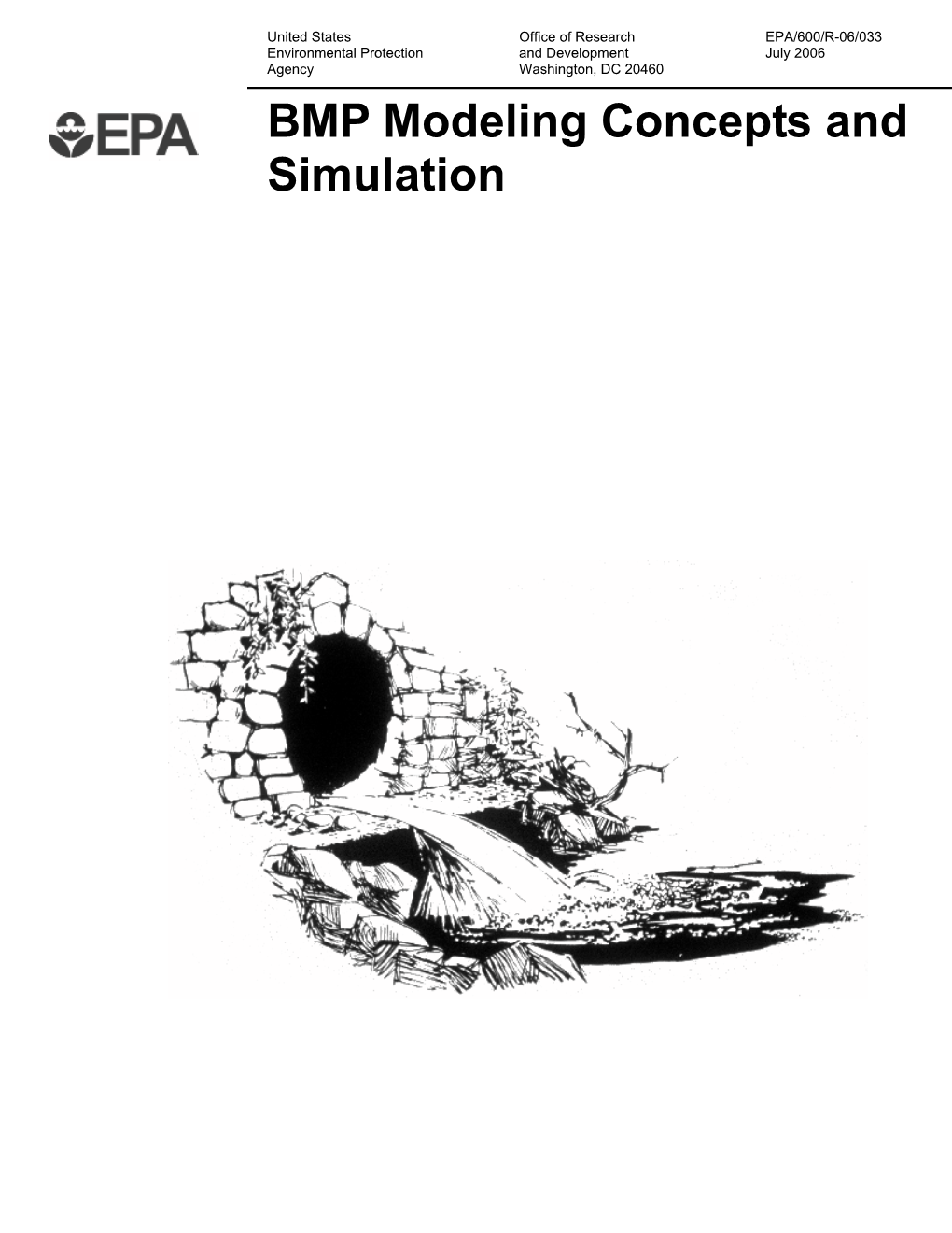 BMP Modeling Concepts and Simulation EPA/600/R-06/033 July 2006