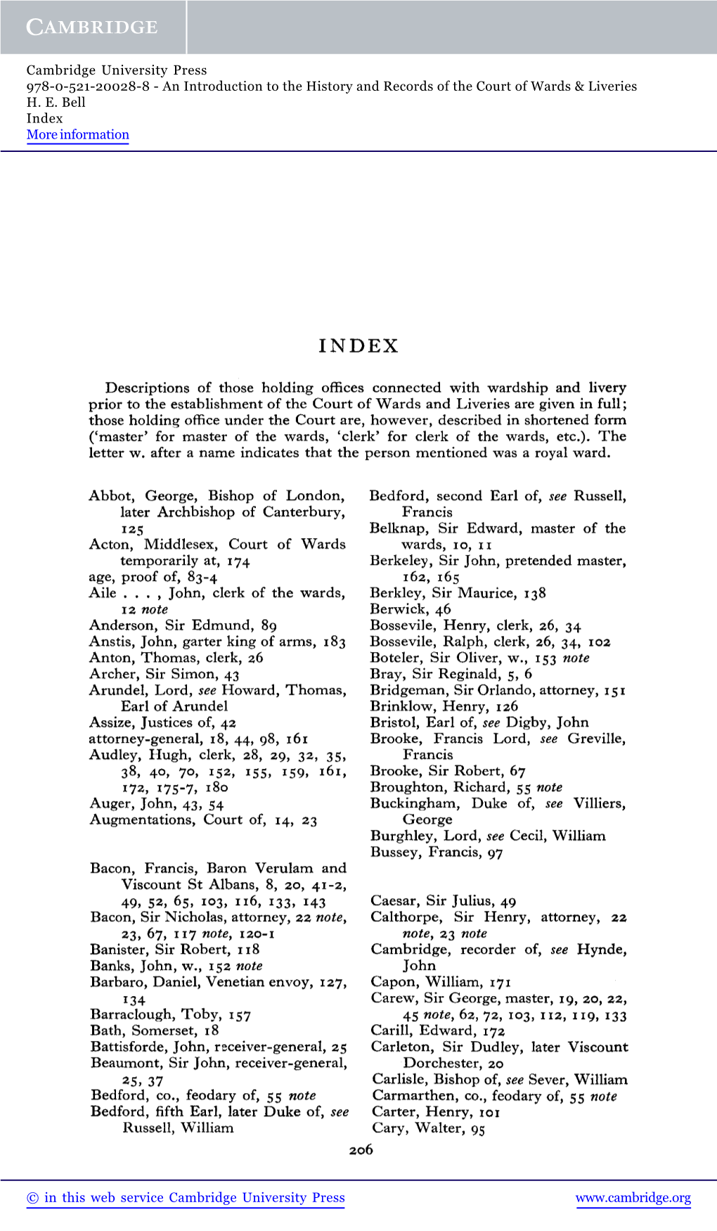 Descriptions of Those Holding Offices Connected with Wardship and Livery