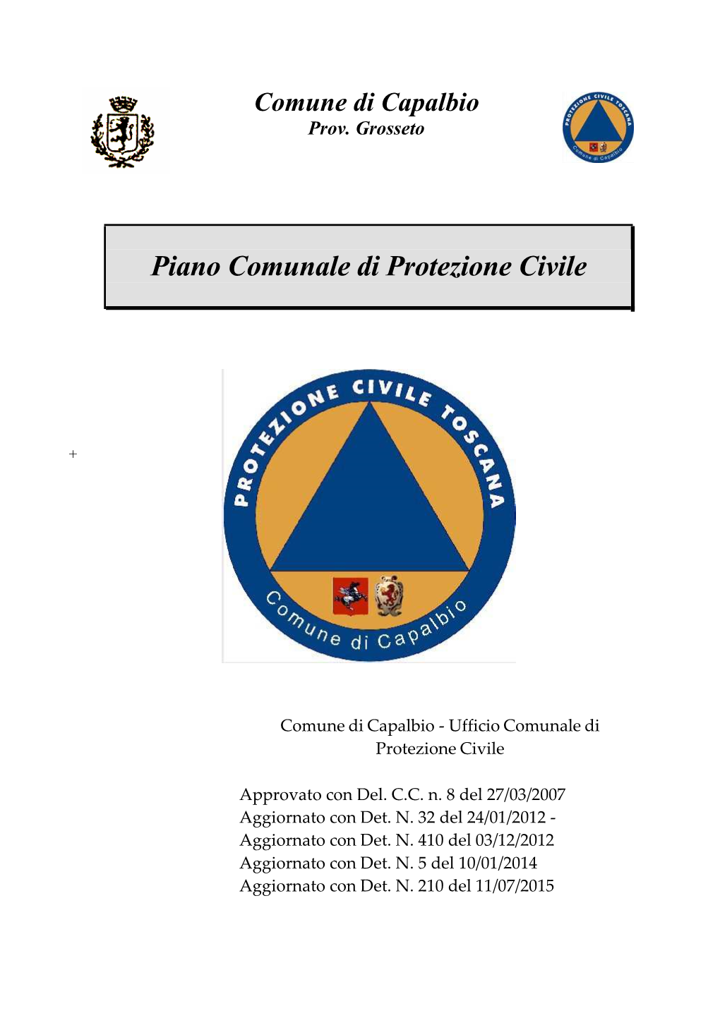 Piano Comunale Di Protezione Civile