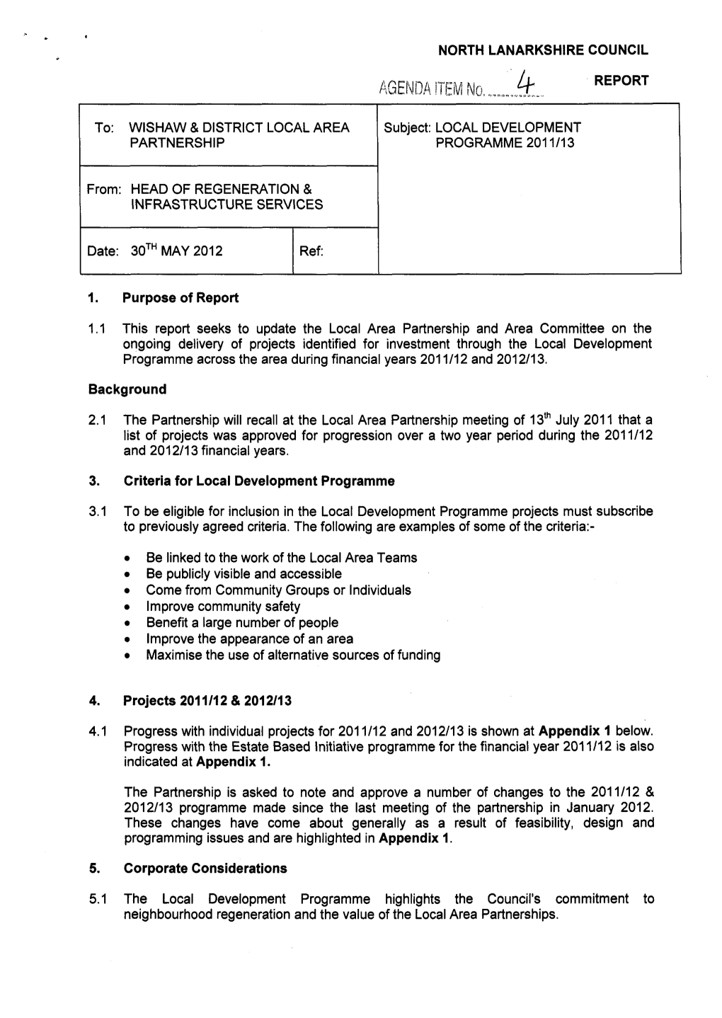 Local Development Programme 201 1/13 Report