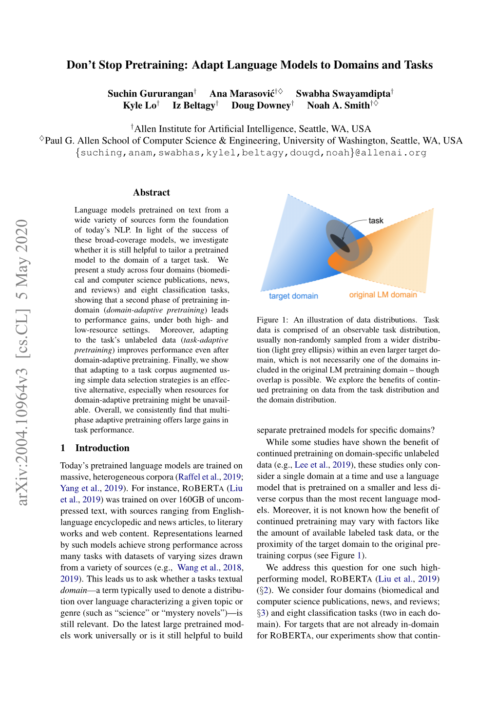 Adapt Language Models to Domains and Tasks