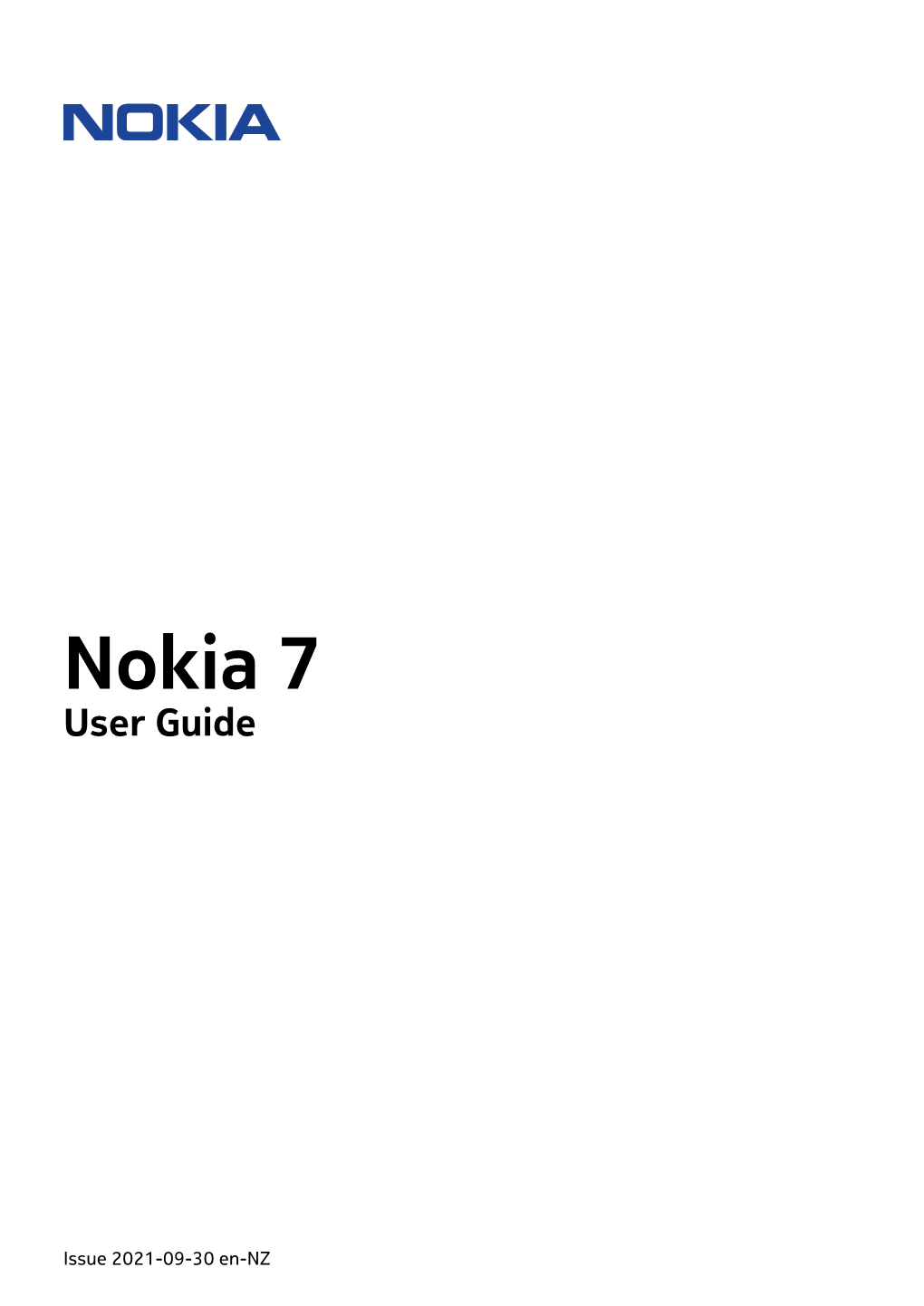 Nokia 7 User Guide